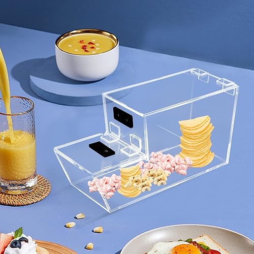 Miniatura 9 de Caja dispensadora de caramelos apilable de acrílico, contenedor transparente para almacenamiento de alimentos secos, mini contenedor a granel para