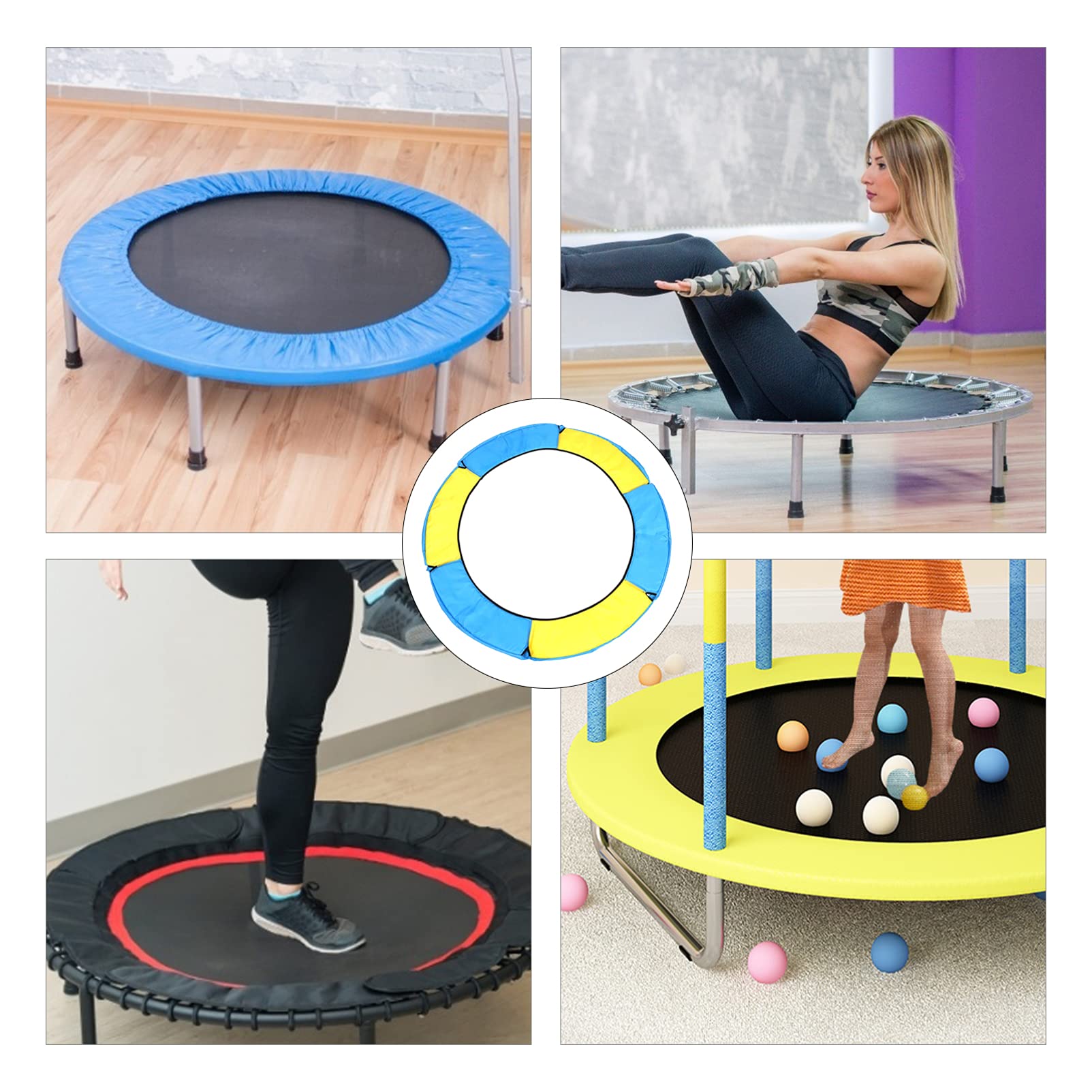 BESPORTBLE Trampoline Spring Cover Anti-Collision Ring Mat Round Mat for Trampoline