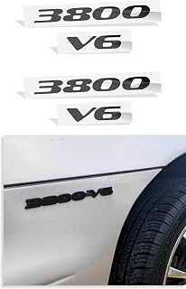 3800 V6 Badge Overlay Decal - 1997-1999 Pontiac Grand Prix - (Color: Flat Black)