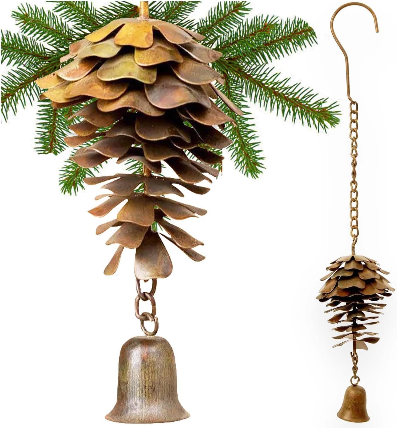 Décoration en forme de pomme de pin bronze ornements de charme