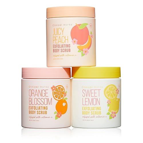 Miniatura 1 de Clinical Works Exfoliante corporal  Limpiador corporal de 23.63 onzas con infusión de vitamina C  Gel de baño diario para piel nutrida y ultra suave