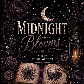 Midnight Blooms A cozy colouring book for gothic romantics