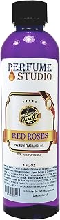 Red Rose Fragrance Oil for Making Candle, Soap, Lotion, Perfume, Cologne, Incense, Bath Bomb, Diffusers, Plug in Refills, Oil Burners. Premium Quality Undiluted Pure Perfume Oil (Red Roses 4oz)