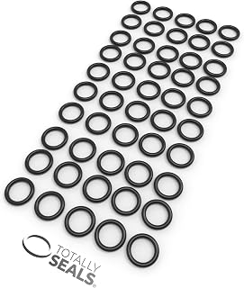 Totally Seals® 3mm x 1.5mm (6mm OD) Black Nitrile (NBR) Rubber Metric O-Rings - 70A Shore Hardness - Pack of 50