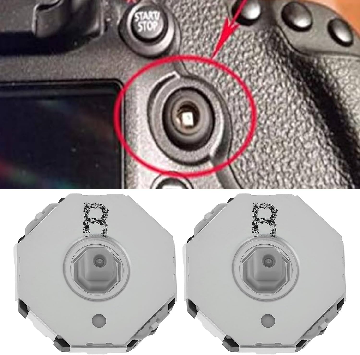 Create idea 2Pcs Multi-Controller Switch Button Compatible with Canon EOS 5D Mark III / 5D3 image 3