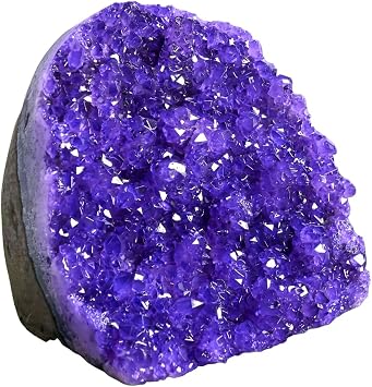 Natural Purple Geode Cluster 300-400g 0.66-0.88lb 5-10cm CrystalHola Spiritual Healing Crystal, Home & Office Decor, Unique Crystal Cathedral