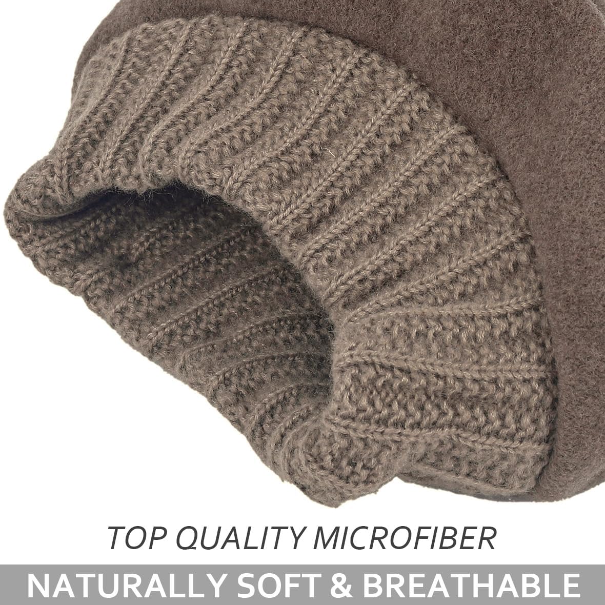 VECRY Women's 100% Wool Bucket Hat Felt Cloche Beret Dress Winter Beanie Hats - Image 3