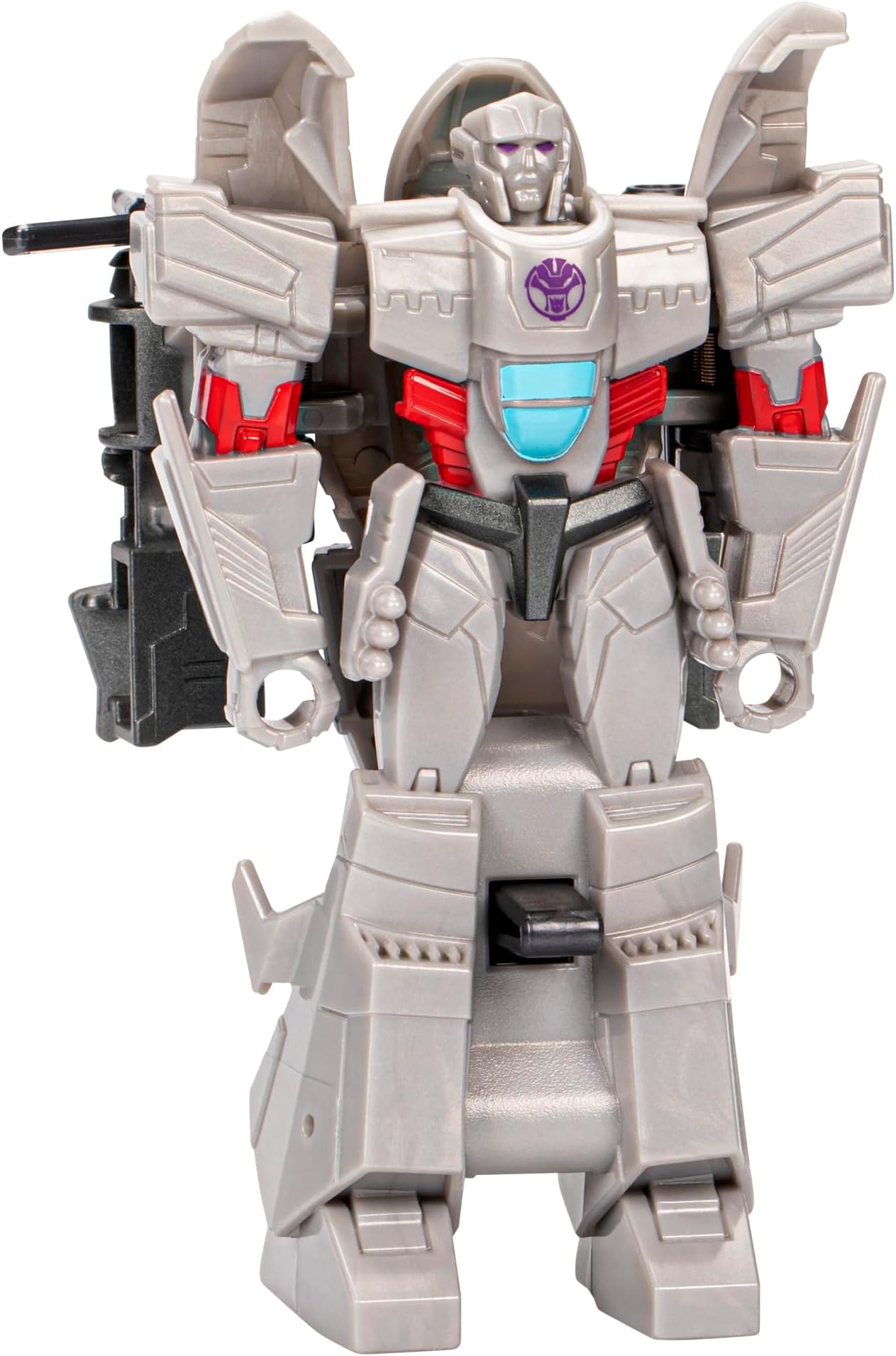 Transformers Toys EarthSpark 1-Step Flip Changer Megatron, 10-cm Action Figure, Robot Toys for Ages 6 and Up