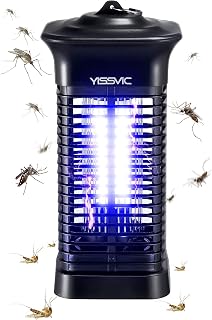 YISSVIC Bug Zapper Outdoor Mosquito Zapper Waterproof 4000V Powerful Mosquito Killer for Outdoor Indoor UV Light Bulb for Mosquitoes, Bugs, and Flies