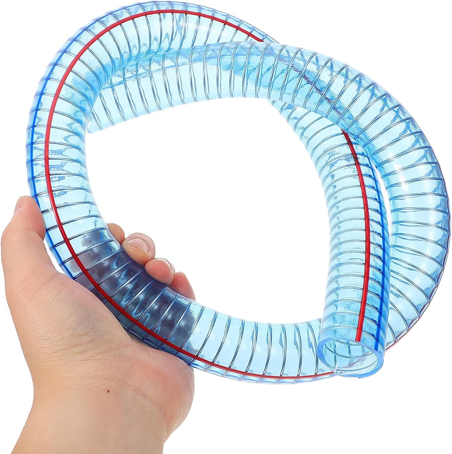 Zerodeko 6mm Fuel Transfer Hose Tube High Pressure Resistant Oil Supply Line for Diesel Kerosene Pump with Flexible Replaceable Spiral Inlet Tubing