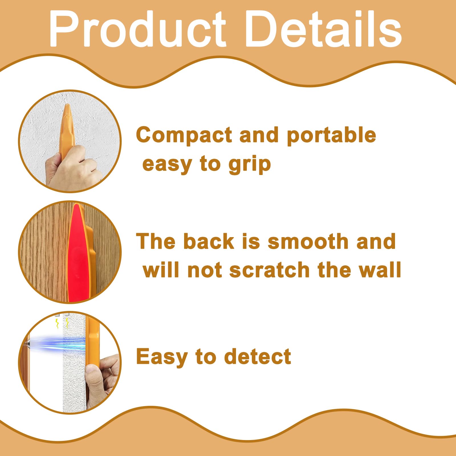 2 PCS Magnetic Stud Finder, Compact and Portable Wall Stud Finder - Image 3