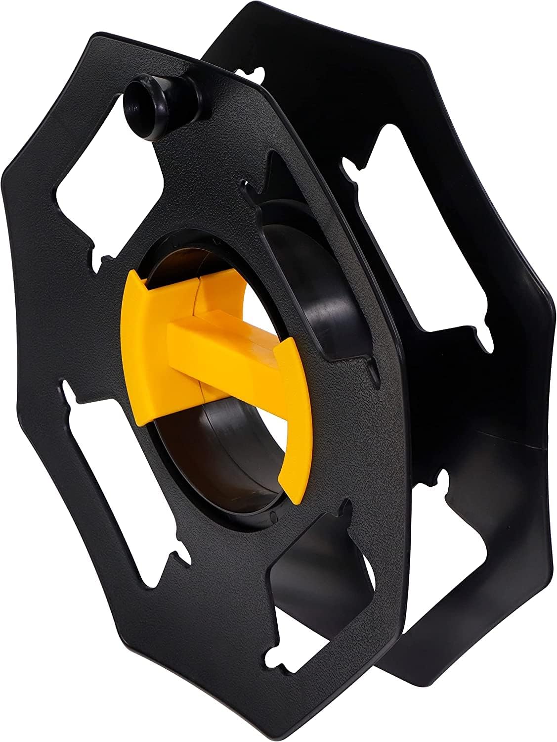 Electraline 49031 Avvolgicavo a Tamburo Fisso con 25mt, Nero/Blu, 25 mt