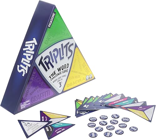 Paladone Triplits, el mejor juego de palabras para desafiar tus habilidades lingüísticas, juego de mesa para 2-4 jugadores