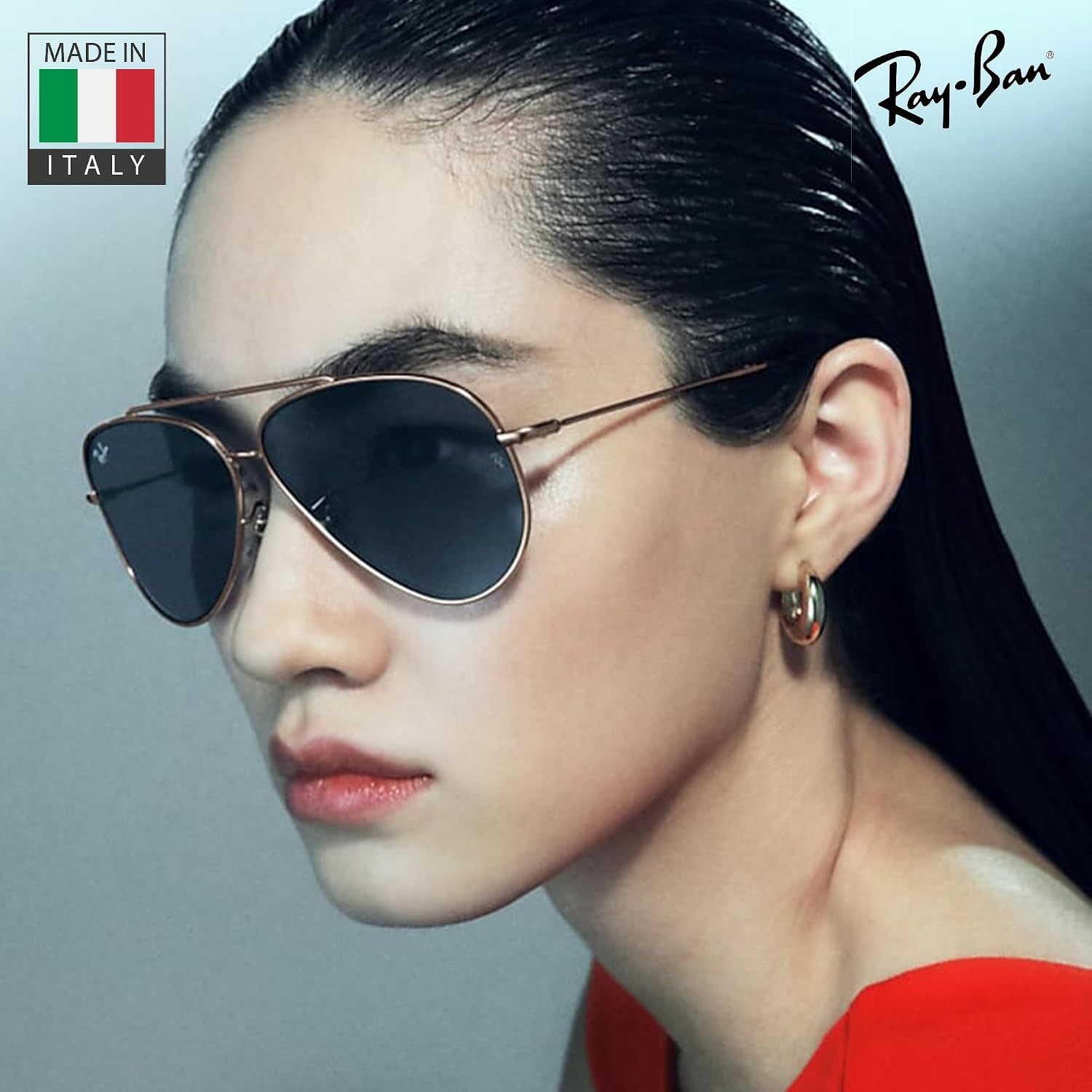 Ray-Ban RBR0101S AVIATOR REVERSE Pilot Shaped Sunglasses for Men & Women with Official RAYBAN Eyewear Kit