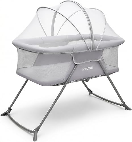 Portable Lit Bébé Pliable avec Moustiquaire MFSLOVE
