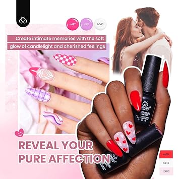Beetles Gel Nail Kit Easy Nail Extension Set Etch X Nail Tips 504Pcs and 85 Pcs Gel Nail Polish Kit with UV Light 55 Colors Gel Nail Kit for Beginners