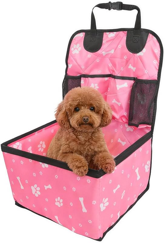 Assento elevatório para cães pequenos PETURE impermeável com bolsos Car-Seat-3