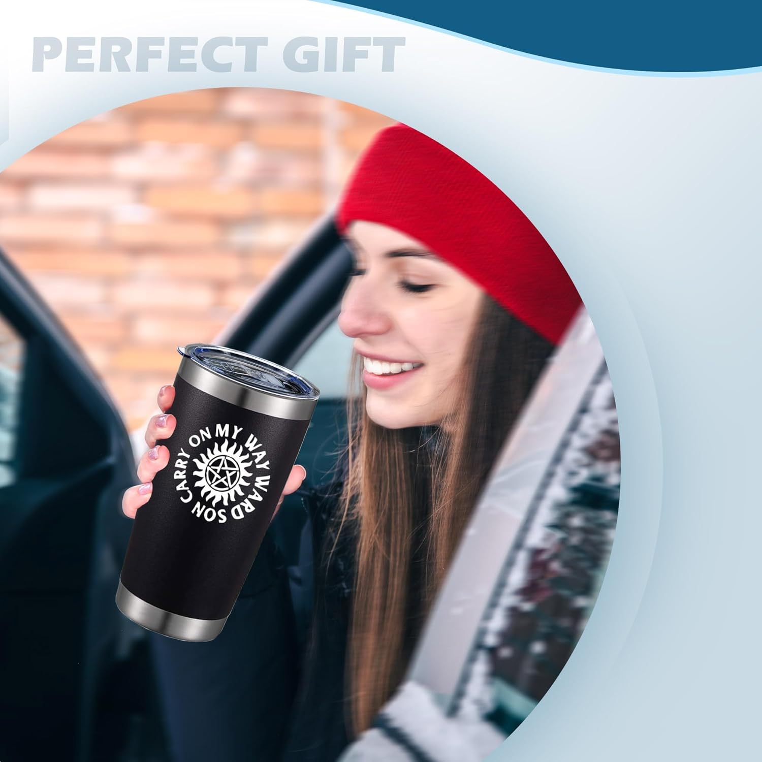 Carry On My Wayward Son,Tv Show Merchandise,20 Oz Insulated Stainless Steel Iced Coffee Tumbler With Lid Straw And Brush,Funny Travel Coffee Mug Cup Water Bottle,Novelty Gift for Women Men Friend - Image 7