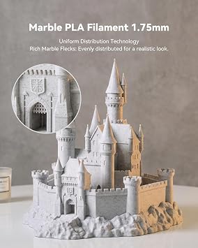 SUNLU Marble PLA Filament 1.75mm, Forest Green Marble