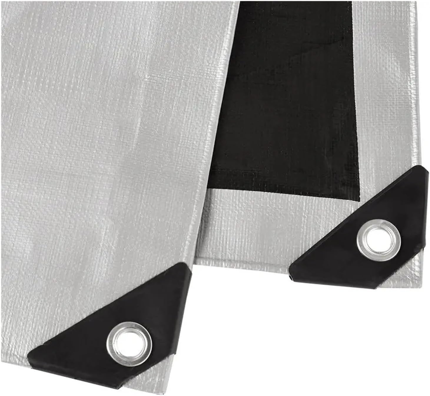 Multi Purpose Waterproof Poly Tarp Cover, 20 X 20 FT, 10MIL Thick, Brown Silver, 1Pack