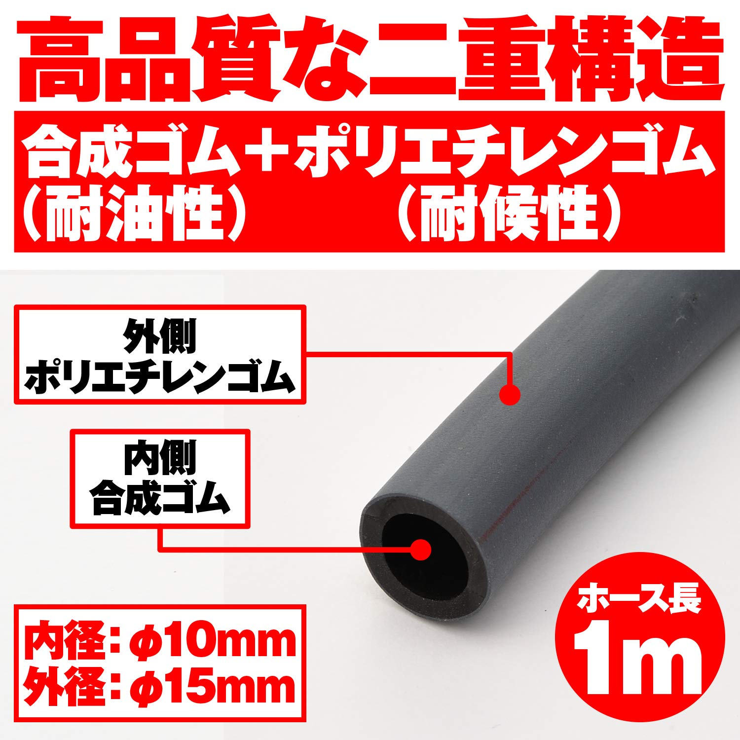 うささページ Amazon | デイトナ(Daytona) バイク用 燃料ホース 内径φ10×外径