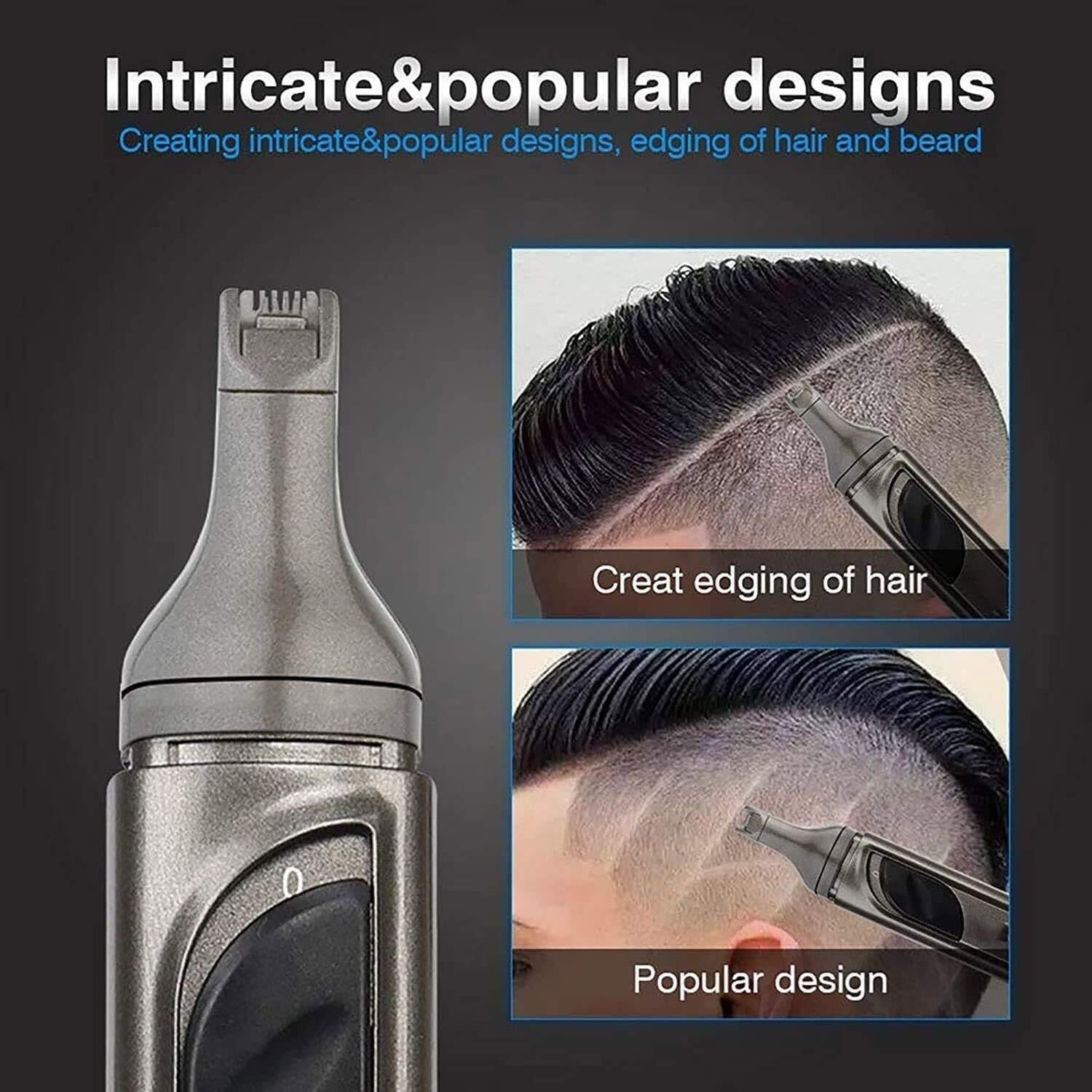 Ear and Nose Hair Trimmer Clipper - Professional Painless Eyebrow and Facial Hair Trimmer for Men and Women, IPX7 Blades for Easy Cleansing