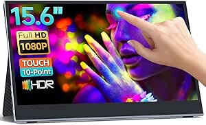 Amazon.com: CASKING 15.6'' FHD Portable Monitor 1080P IPS Touch Screen ...