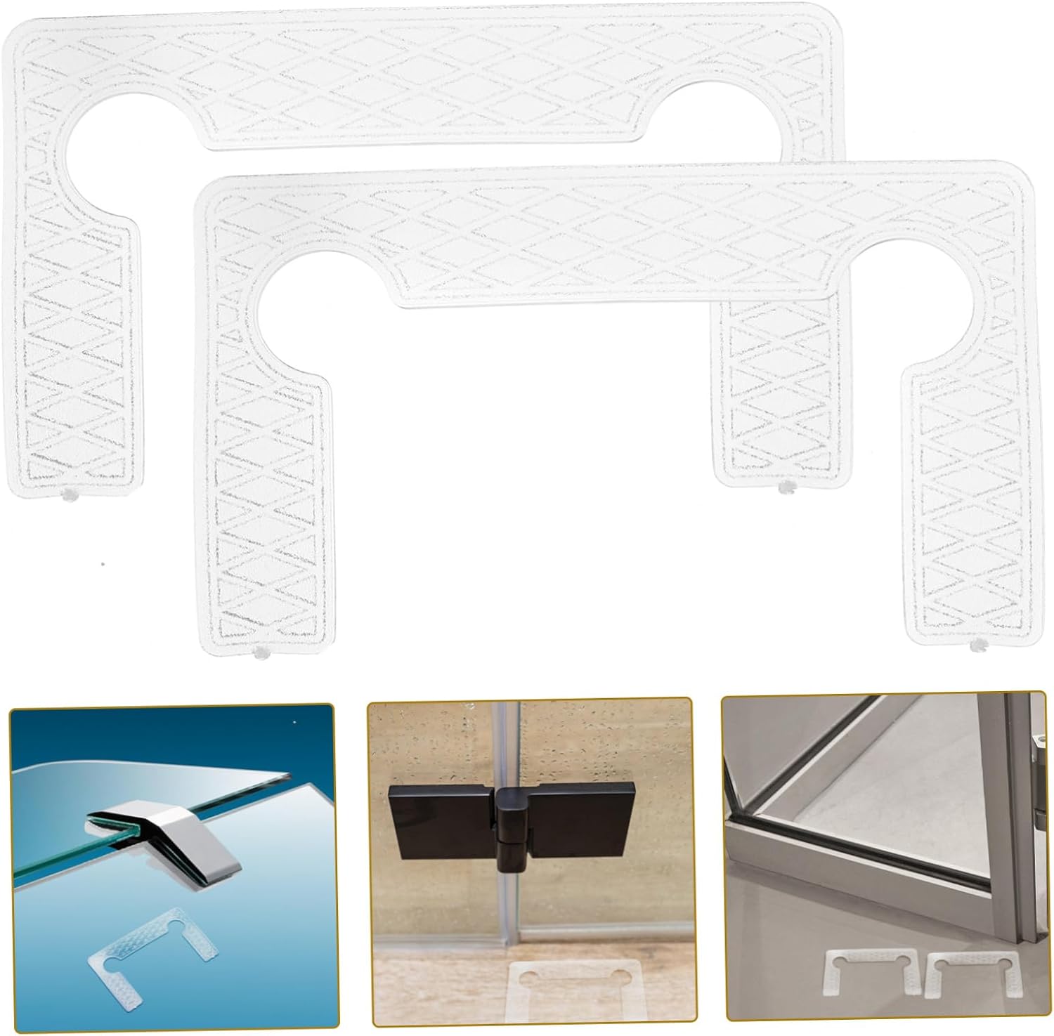 40pcs Gasket Replacement Kit Non-slip Hinge Pads for Shower Door Hardware Bathroom Door Seal Strip Accessories