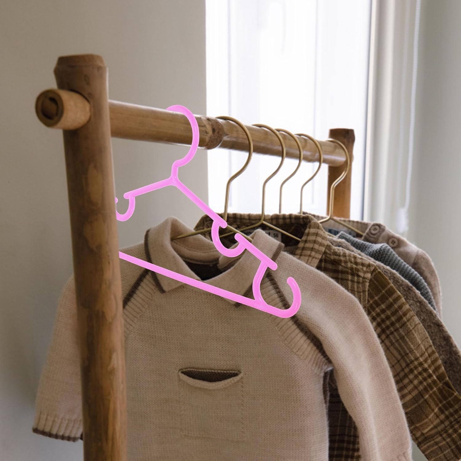 10 Pack Baby Hangers for Closet, Non Slip PP Kids Clothes