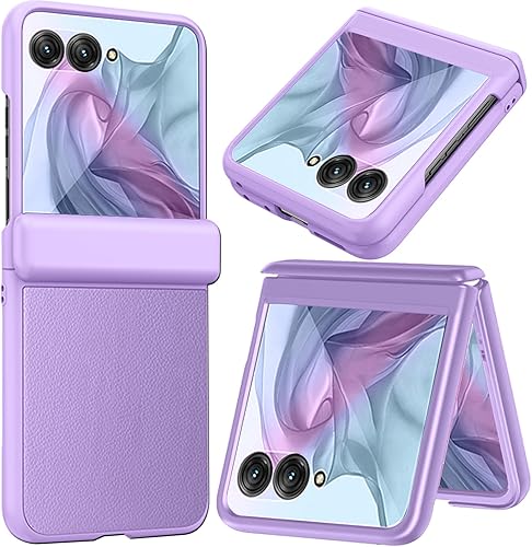 Miniatura 8 de NINKI Funda con tapa compatible con Motorola Razr Plus 2023 con protector de pantalla, transparente para Motorola Razr 40 Ultra, funda protectora a
