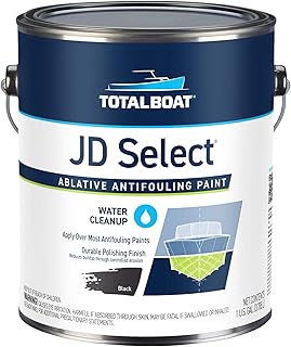 TotalBoat JD Select Ablative Antifouling Bottom Paint for Fiberglass, Wood and Steel Boats (Black), 1 Gallon (Pack of 1)