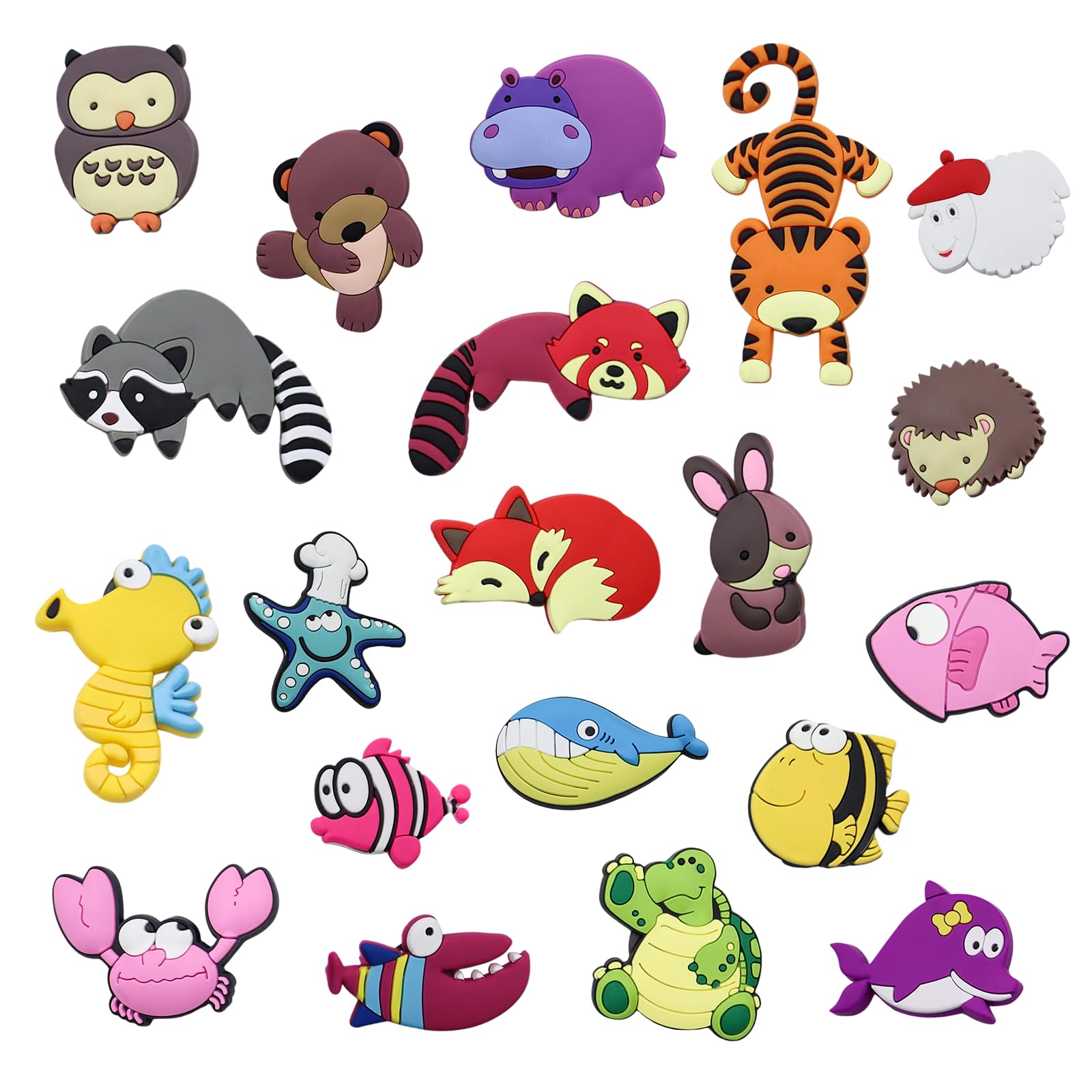 20 Pezzi Calamite Frigorifero Animali In Resina - Magneti Decorativi Per Cucina, Lavagne E Bambini - Foto 10