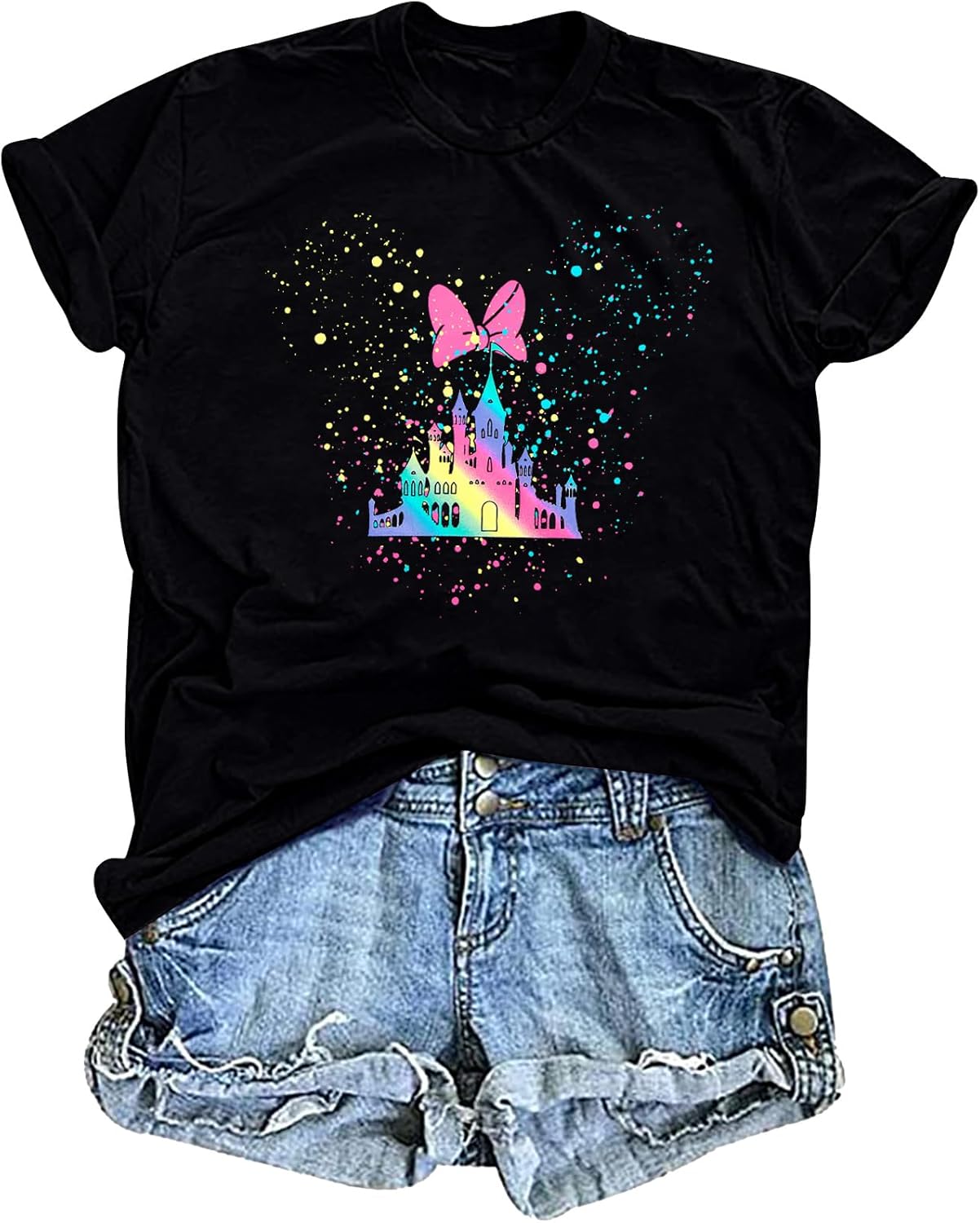 Magical Shirt for Women Magic Kingdom Tshirt Family Vacation Tee Castle Graphic Short Sleeve Tops