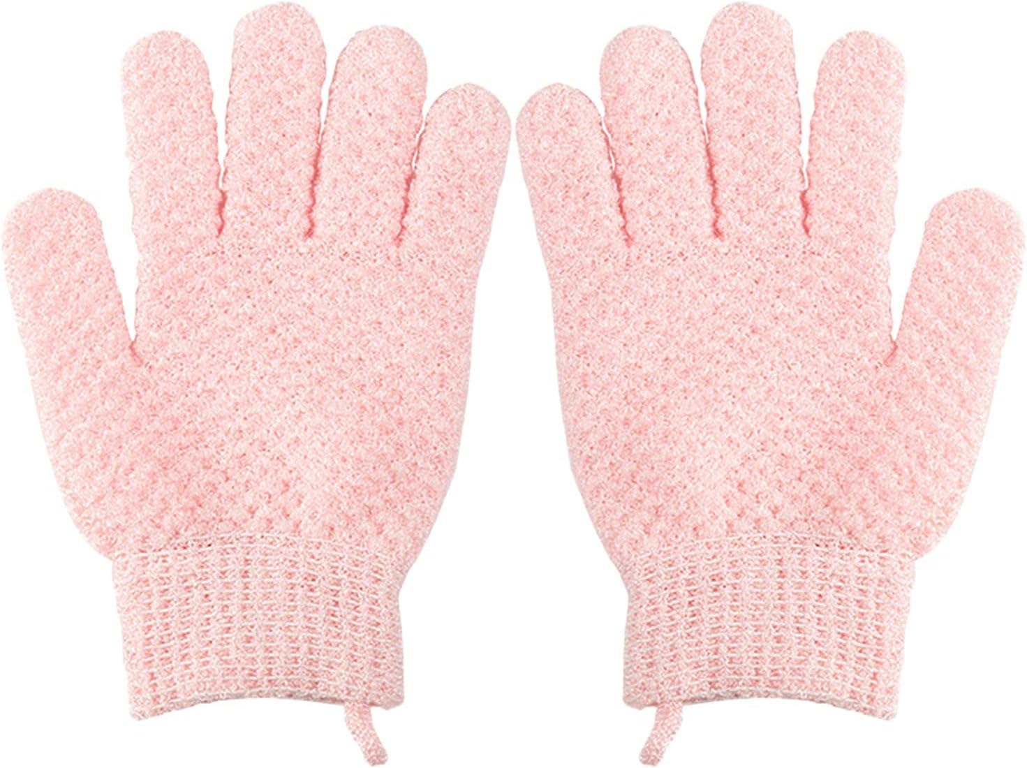 Back Bath Mud Exfoliating Gloves, Five Finger Scrub Towel For Body Scrubbing And Cleansing