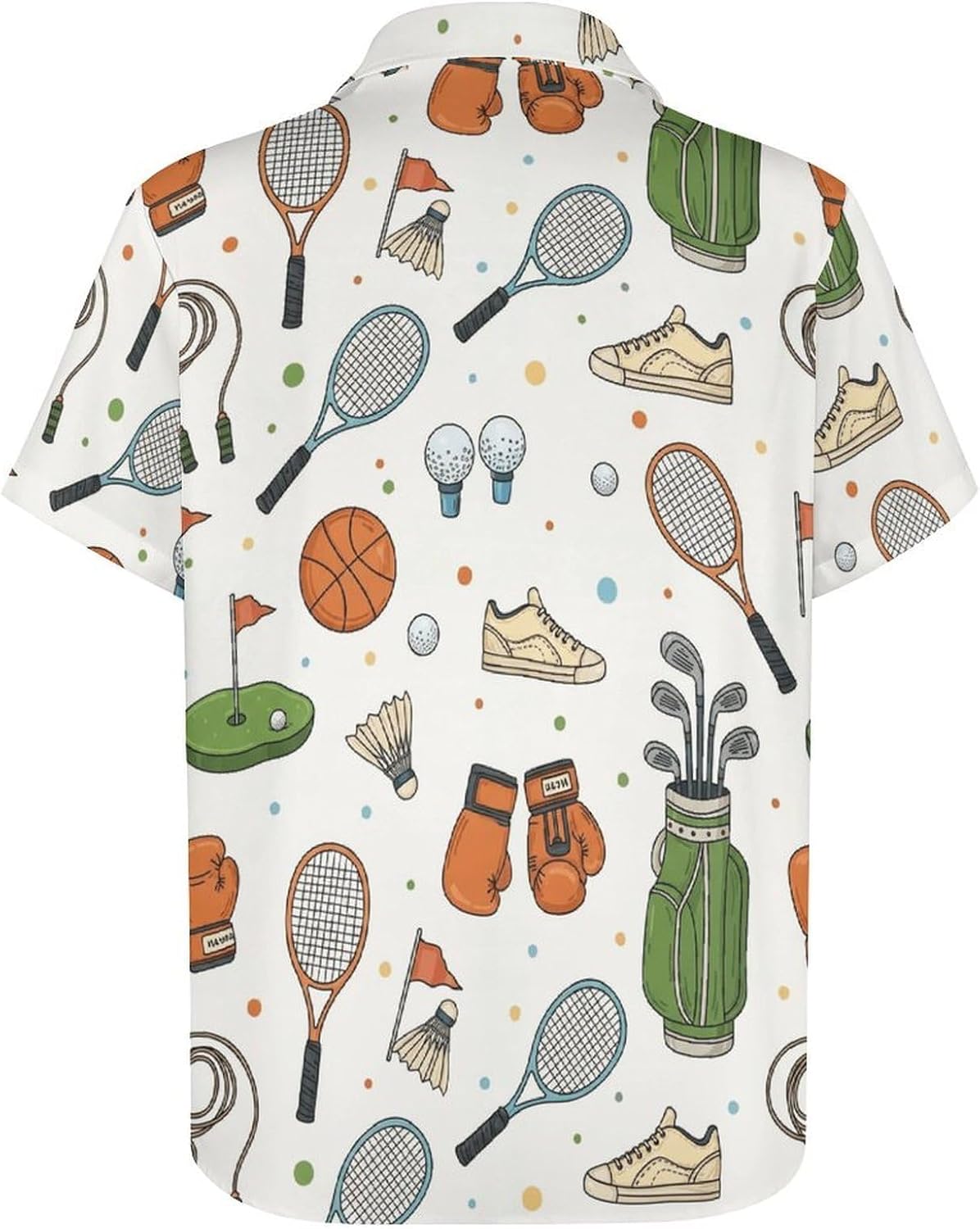 Men's Hawaiian Shirt Short Sleeve Casual Button Down Camp Shirt with Pocket, Wrinkle Free Beach Vacation Wedding
