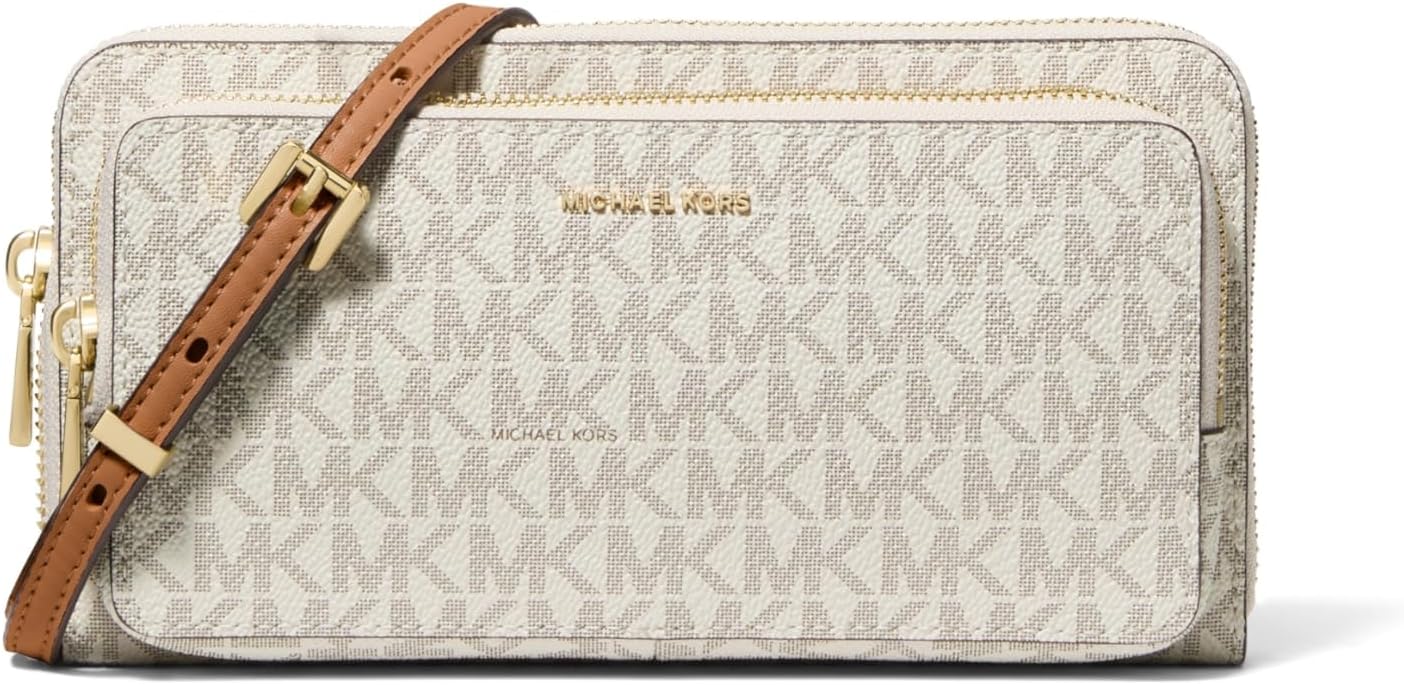 Michael Kors womens Jet Set Large Continental Crossbody Wallet