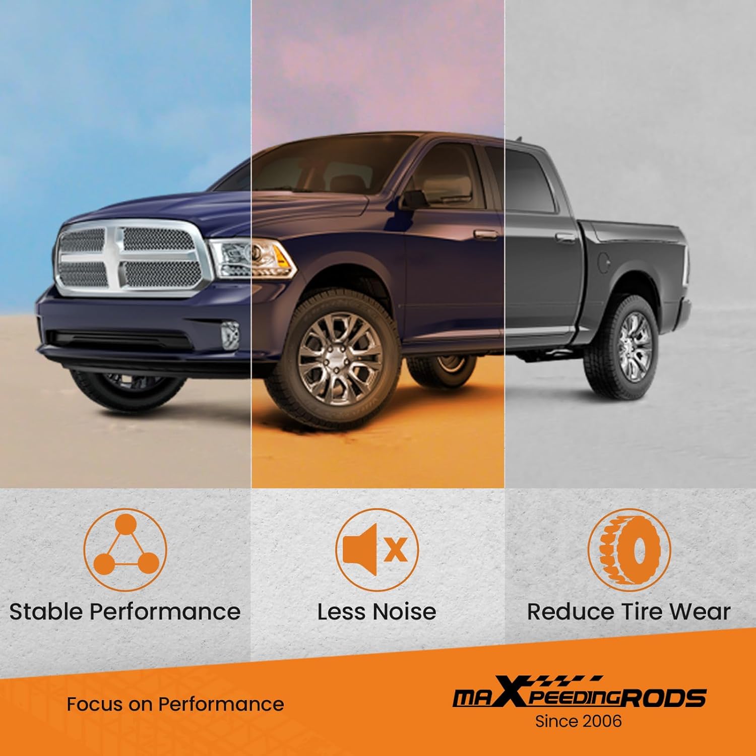 maXpeedingrods 5000 lbs Air Suspension Bags Kit for Dodge Ram 1500 Pickup 2WD 4WD 2002-2008 Rear Air Helper Bags Kit