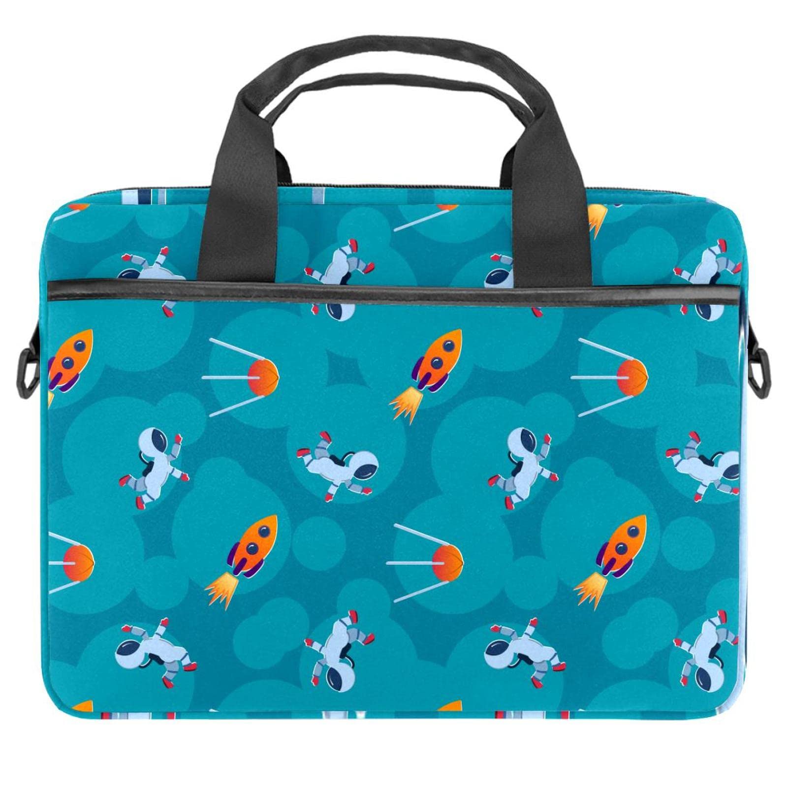 Sac ordinateur portable 13-14.5" arabesque bleu anti-rayures - 7