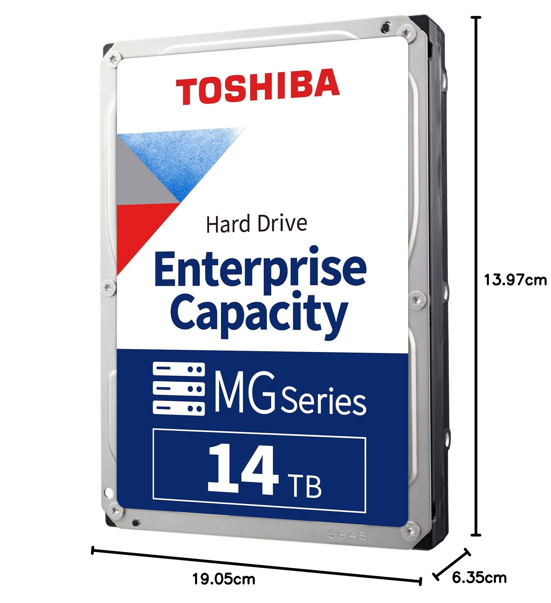 Toshiba MG07ACA14TE Disque Dur d'entreprise SATA 512e 256 Mo de Cache 7200 TR/Min 3,5" SATA 6 Go/s 14 to