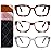 3 Pack Readers for Women Oprah Style Square Reading Glasses with Spring Hinge Blue Light Blocking for Men Ladies HFC +3.25