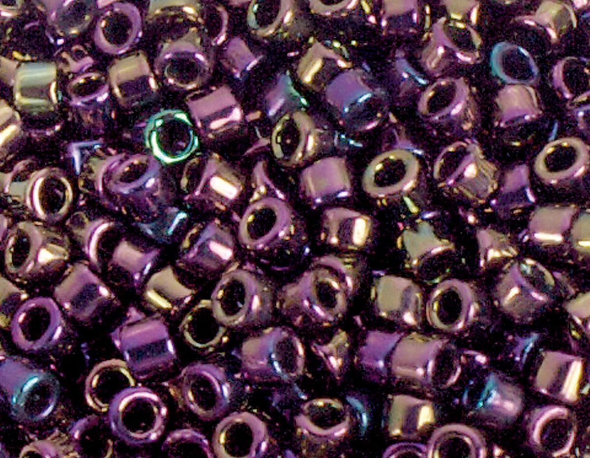 Japanese Beads Cylinder Treasure Metallic Lilac 3.3mm.8/0 100g.