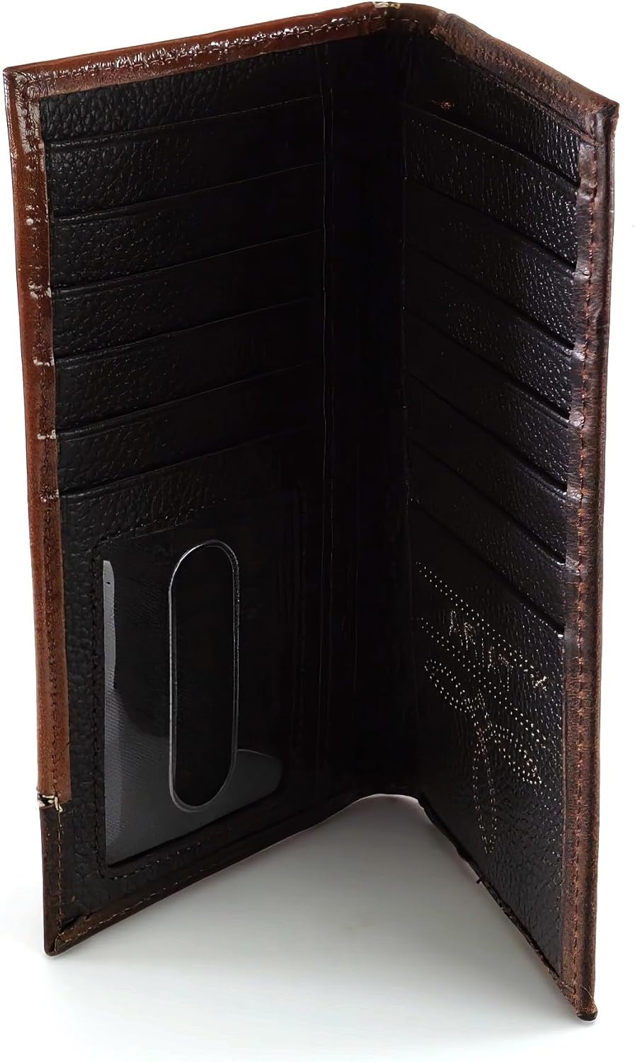 Ariat Men's Distressed Corner Over Circle Rodeo Wallet - Image 4