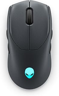 AW720M Tri-Mode Wireless Gaming Mouse - 2.4GHz Wireless, Bluetooth 5.1, 26,000 DPI, 8-Fully Programmable Buttons, Magnetic Snap Charging Adapter USB-A to USB-C Cable - Dark Side of The Moon