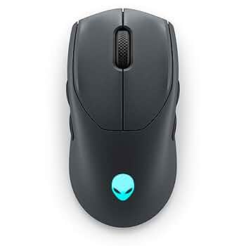 Alienware AW720M Tri-Mode Wireless Gaming Mouse - 2.4GHz Wireless, Bluetooth 5.1, 26,000 DPI, 8-Fully Programmable Buttons, Magnetic Snap Charging Ada...