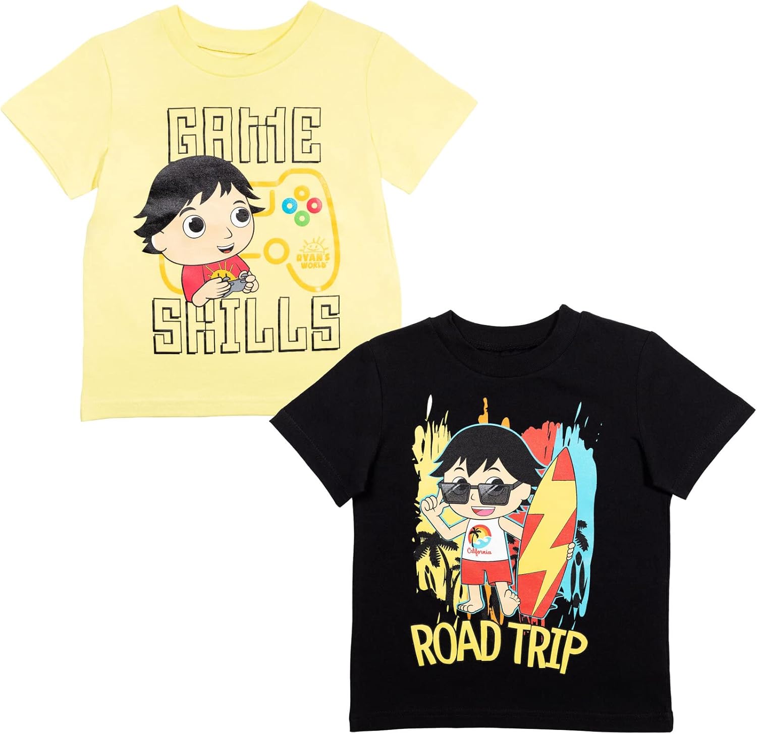 RYANS WORLD Paquete de 2 camisetas gráficas Rojo