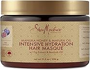 SheaMoisture Intensive Hydration Hair Masque Manuka Honey & Mafura Oil For Dry, Damaged Hair Deep Conditioning Hair Treatment 11.5 oz