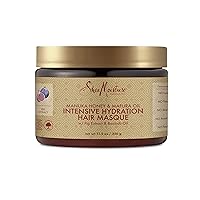 Vista 5 de SheaMoisture Acondicionador sin enjuague para todo tipo de cabello, 100% aceite de coco virgen extra, acondicionador sin silicona, 8 onzas