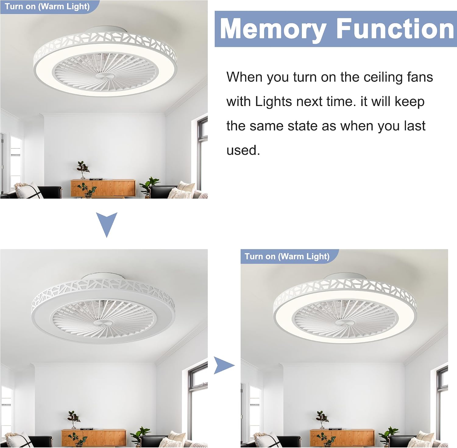 Remote control functions for light color and dimming