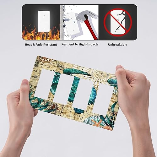 Vista 896 de Placa de pared con interruptor de luz de doble interruptor de pared para niños, diseño de dinosaurio, galaxia, espacio exterior, planeta, nebulosa