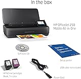HP OfficeJet 250 Mobile All-in-One Printer | Print, scan, copy | Up to A4 Colour | Automatic document Feeder | USB 2.0, Wireless, Wifi Direct 7 BLE | Long-lasting battery life | Fast Charge | Black - 8